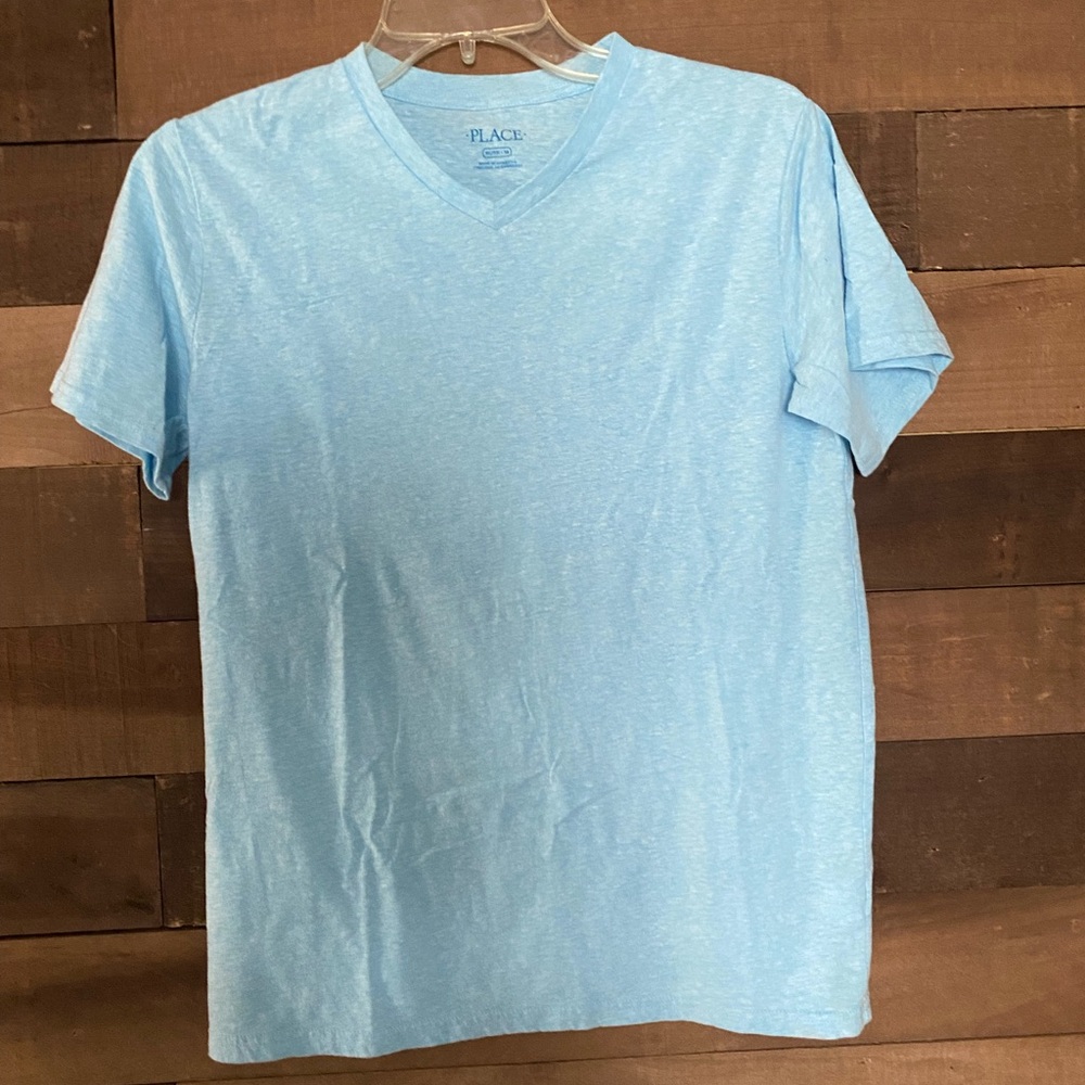 Aqua Blue Children’s Place V Neck Boys T-shirt